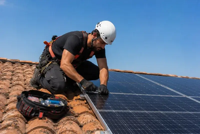 Maintenance et monitoring de panneaux solaires au Grand-Bornand